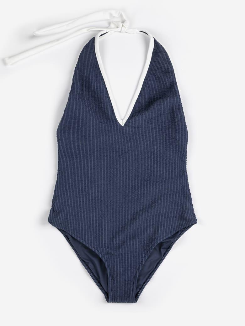 Bobo Choses Cut-out Seersuker Swimsuit Badeanzug Damen